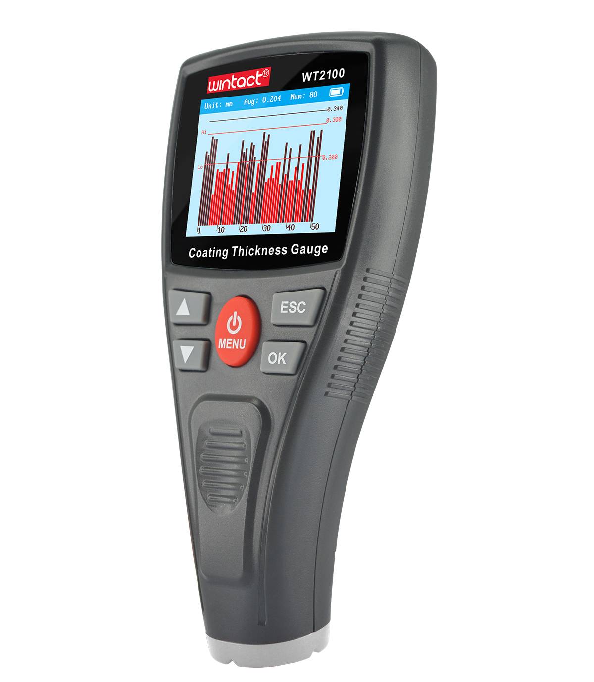 Wintact WT2100 Coating Film Thickness Gauge with Color Display for